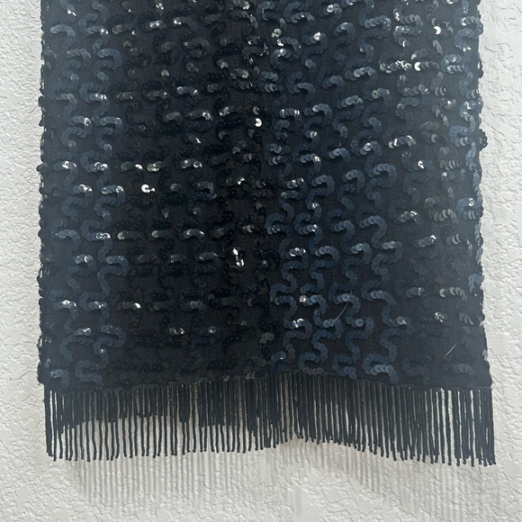 Vintage Beaded Flapper Style Backless Dress Sequins Beaded Women’s Size Large - Picture 7 of 9